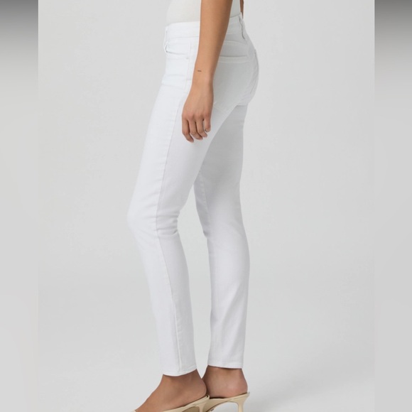 Paige White Verdugo Ankle Cotton Stretch Skinny Jeans - Picture 3 of 11